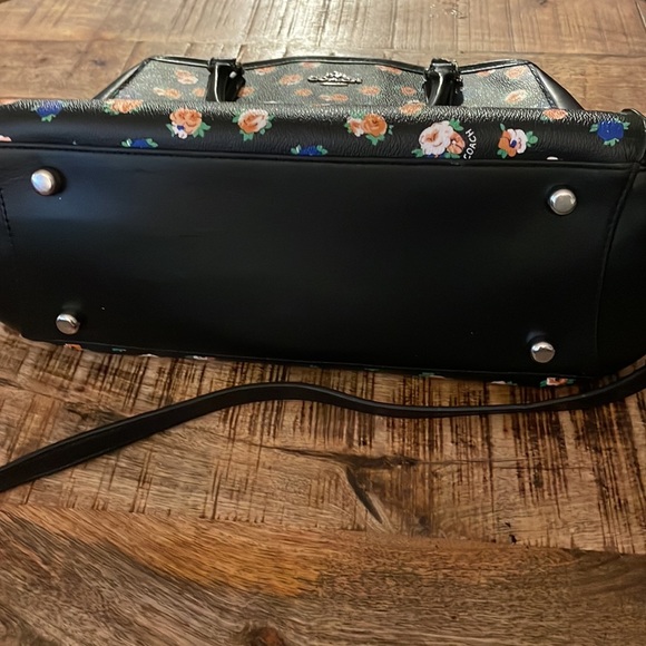 COACH - Floral - Top Handle - W/ Removable Crossbody Strap - Picture 8 of 10